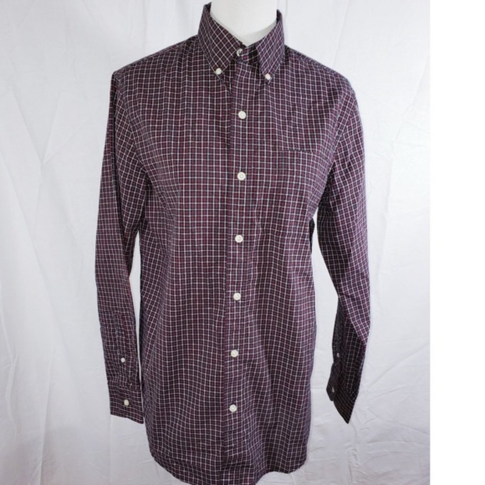 Men's Chaps Plaid Button Down Shirt Small